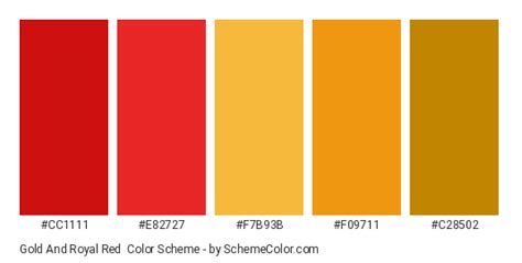 Gold And Royal Red Color Scheme » Gold » SchemeColor.com