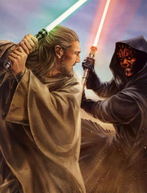 Qui-Gon Jinn vs. Darth Maul wallpaper Star Wars Fan Art, Star Wars Film, Star Wars Jedi, Star ...