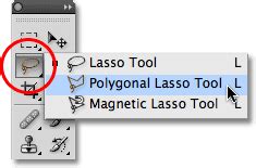 The Polygonal Lasso Tool - Photoshop Selections