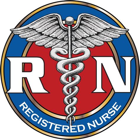 Amazon.com: Registered Nurse Logo Decal - Blue & Red Circles with Caduceus - Five Inch Tall Full ...