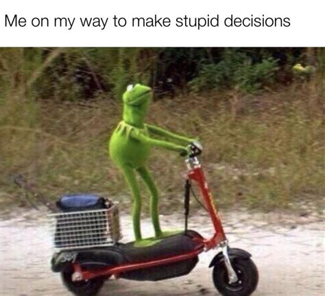 on my way to make bad decisions | Kermit the Frog | Know Your Meme