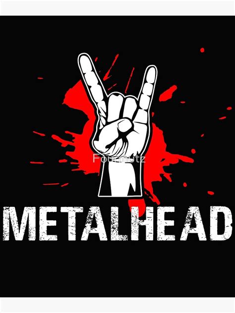 "Metalhead - Horns Up hand symbol " Photographic Print for Sale by Fourmutz | Redbubble