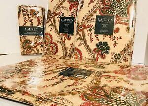 Lauren Ralph Lauren Tablecloth, Placemats, Napkins Avery Paisley Tan U ...