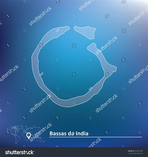 Map Bassas Da India Vector Illustration Stock Vector (Royalty Free ...