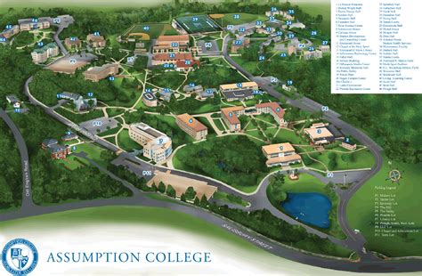 Assumption College Campus Map – Map Vector