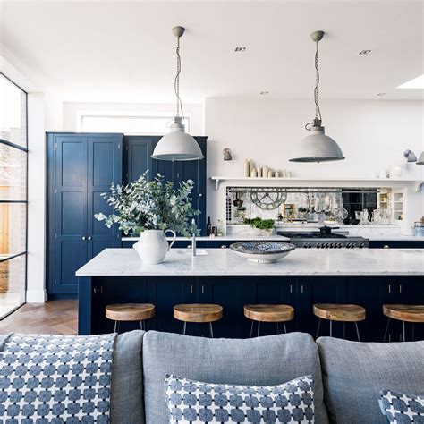 Navy Kitchen Ideas Walls Cabinets And Tiles To Add An Air Of Sophistication Ideal Home