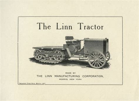 The Linn Tractor | Book or Pamphlet | Wisconsin Historical Society