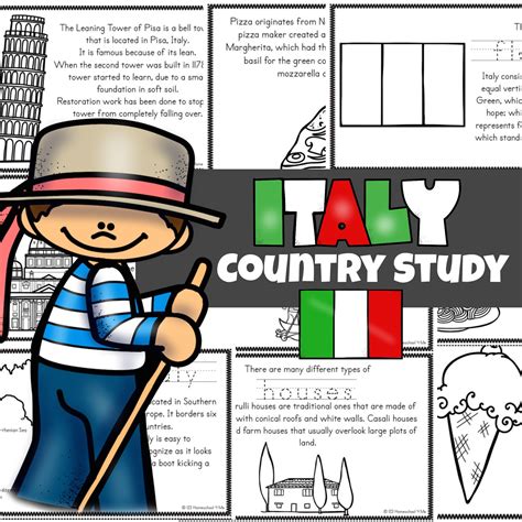 FREE Free Italy Printables Read, Color and Learn About Italy for Kids