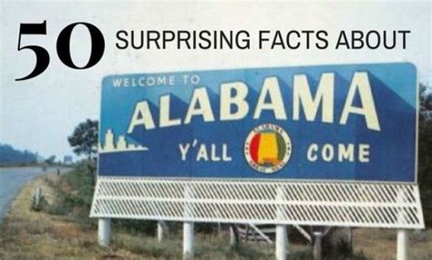 50 surprising facts about Alabama and its people | Alabama, Alabama state, Surprising facts