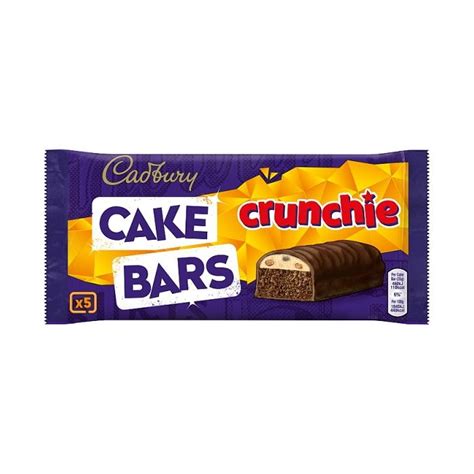 CADBURY CRUNCHIE CAKE BARS X 5 130G