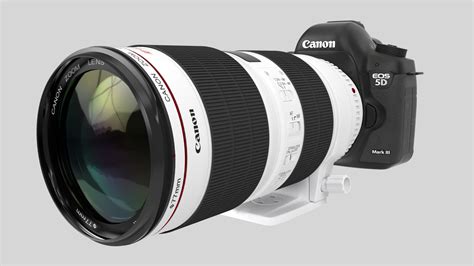 Canon Zoom Lens EF 70-200mm 1 2 8 L IS II USM 3D Model .max .obj .fbx .blend - CGTrader.com