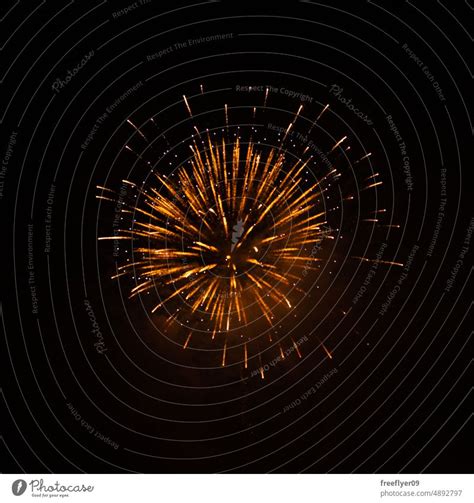 Fireworks exploding against black background - a Royalty Free Stock Photo from Photocase