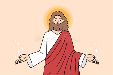 Jesus Christ Open Arms Stock Illustrations – 85 Jesus Christ Open Arms ...