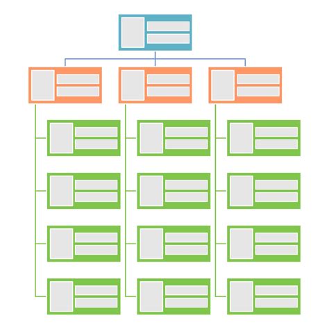 Organizational Chart Template Free - 10 Free PDF Printables | Printablee