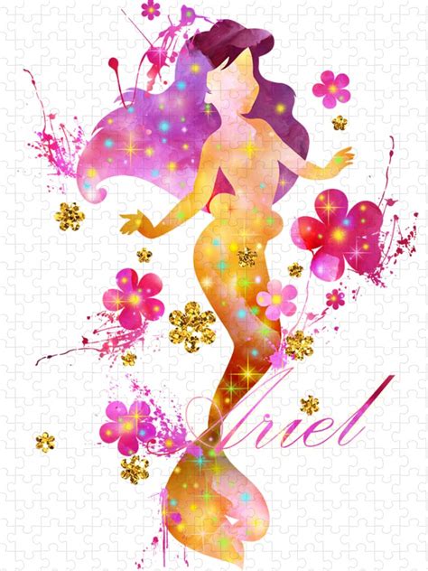 Ariel - 54 Jigsaw Puzzle by Cute Potion Art Gallery - Pixels