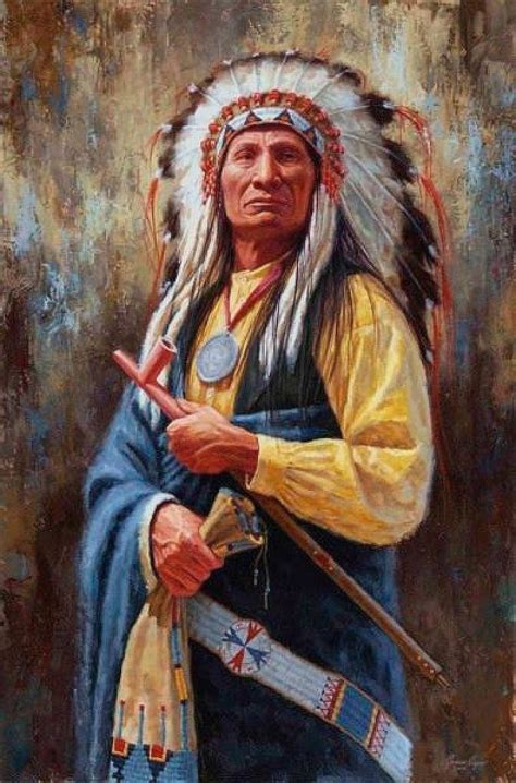 Free download | HD wallpaper: Red Cloud, Native Americans, men, artwork ...