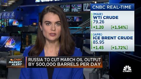 Oil prices jump as Russia announces production cuts - YouTube