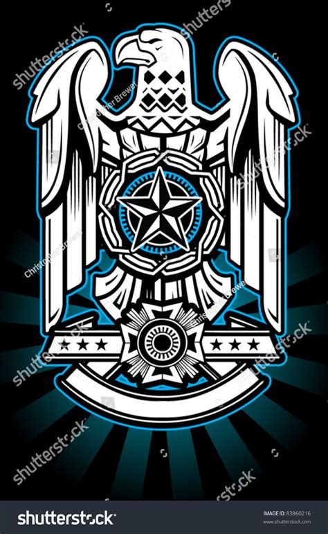 Military Eagle Stock Vector Illustration 83860216 : Shutterstock