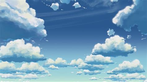 Beautiful Cloudy Sky Anime Wallpapers - Wallpaper Cave