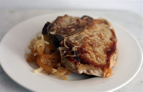 Baked Pork Chops and Sauerkraut Recipe - Everyday Eileen