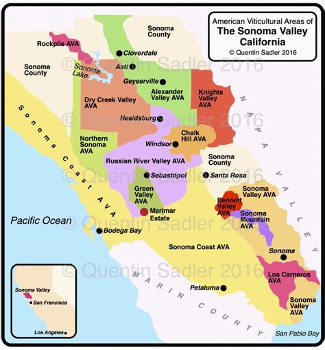 California Wine Appellation Map - Printable Maps