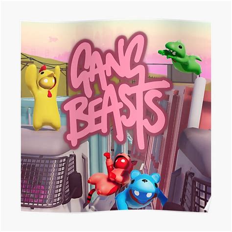 "Gang Beasts" Poster for Sale by Lover70 | Redbubble