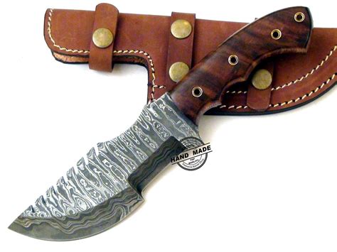 Damascus Tracker Knife Custom Handmade Damascus Steel Knife