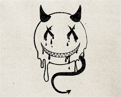 Devil Smiley Face Clipart