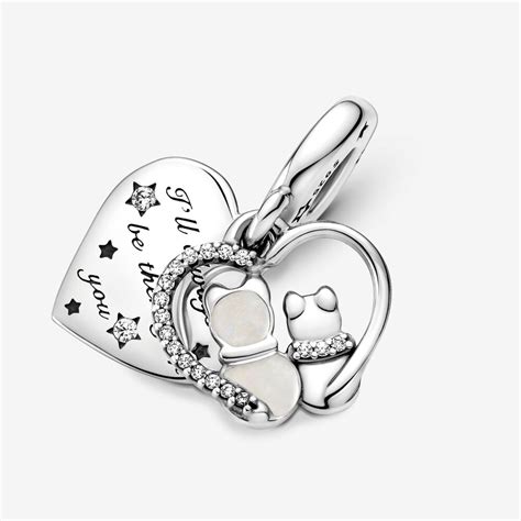 Cats & Hearts Dangle Charm | Pandora CA