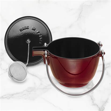 Staub La Theiere Teapot - 1-qt Cast Iron - Grenadine – Cutlery and More