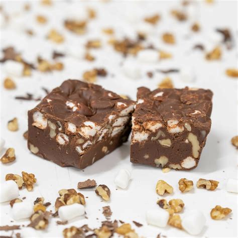 Rocky Road Fudge - Valley Fudge & Candy - with walnuts & marshmallows