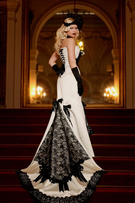 35 Black & White Wedding Dresses with Edgy Elegance