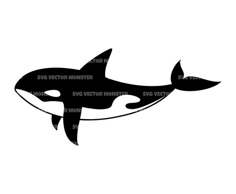 Orca Whale Svg Killer Whale Svg. Whale Clip Art Svg Pdf Png - Etsy UK