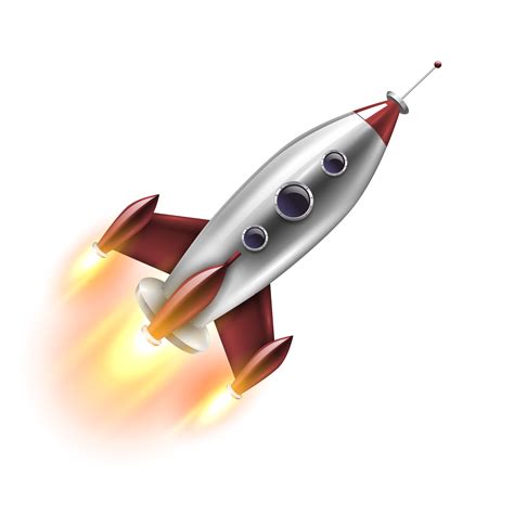 Isolated Realistic Rocket 470448 Vector Art at Vecteezy