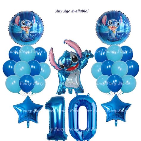 Lilo and Stitch Balloons Cartoon Character Birthday Stitch Party Age ...