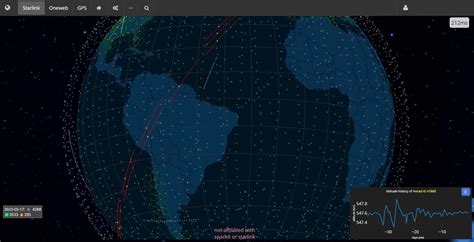 Interactive website shows the current position of Starlink satellites ...