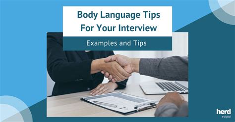 Interview Body Language Tips For Your Next Interview - Herd Digital