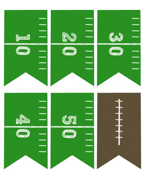 Football banner free printable football party paper trail design – Artofit