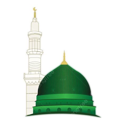 Madina Vector, Makka, Kaba, Mosque PNG and Vector with Transparent ...