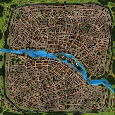 Fantasy City Map, Fantasy Town, Fantasy Places, Fantasy World, Rpg Map, Town Map, D D Maps ...