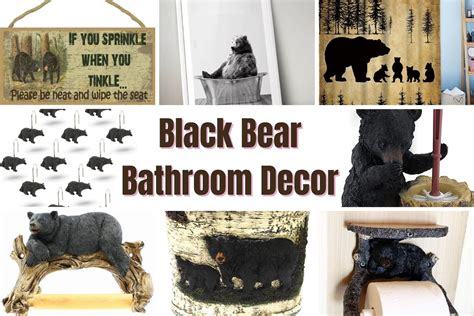 14 Fun Black Bear Bathroom Decor