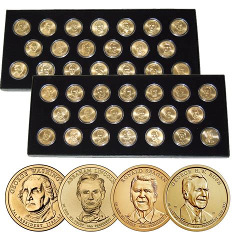 Complete Presidential Dollar Collection w/2020 George H.W. Bush!