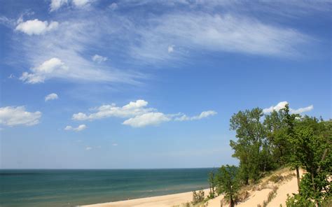 Lake and Sky at Indiana Dunes National Lakeshore, Indiana image - Free ...