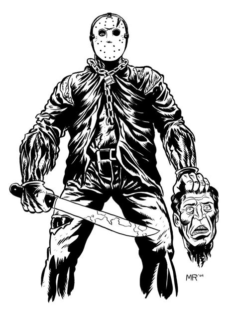 Jason Voorhees Coloring Pages