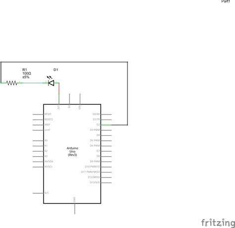 Blinking Led Arduino Circuit Diagram