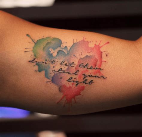Mind-blowingly Stunning Watercolor Tattoos | Watercolor tattoo, Small tattoos, Watercolor heart ...