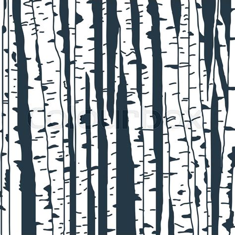 Birch trees background for you design | Stock vector | Colourbox