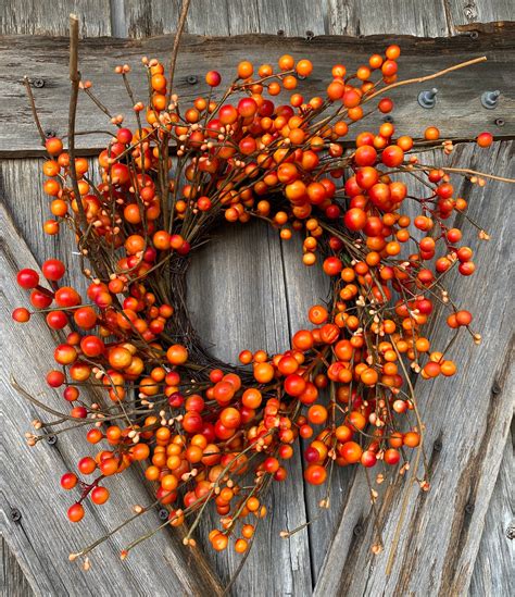 Autumn Wreath, Berry Wreath, Natural Wreath, Farmhouse Wreath, Fall Wreath