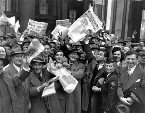 See how the world joyfully celebrated WWII's V-E Day (Victory in Europe Day) back in 1945 ...