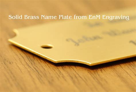 Blank Plaque Brass